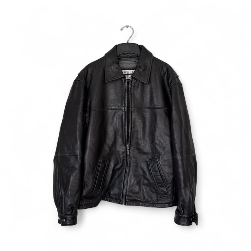 Wilsons Leather Pelle Studio Insulated Bomber Jacket Black Size L